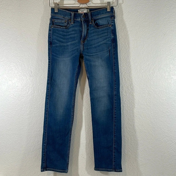 abercrombie kids Other - ABERCROMBIE KIDS STRAIGHT SLIM BLUE DENIM JEANS WITH POCKETS SIZE 11/12